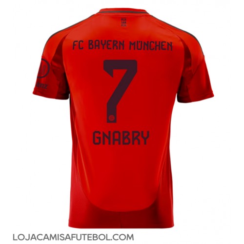 Camisa de Futebol Bayern Munich Serge Gnabry #7 Equipamento Principal 2024-25 Manga Curta